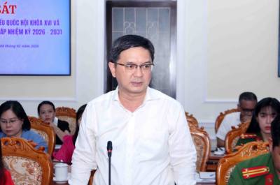 Ổng Nguyễn Mạnh Cường, Phó Chủ tịch UBND TP. Hồ Chí Minh phát biểu tại buổi giám sát. Ảnh: Xuân Khu - TTXVN