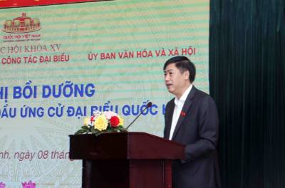 Ông Nguyễn Hữu Đông, Chủ nhiệm Ủy ban Công tác Đại biểu Quốc hội khóa XV phát biểu khai mạc Hội nghị. Ảnh: Xuân Khu-TTXVN