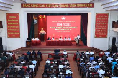 Toàn cảnh buổi tiếp xúc cử tri sáng 2/3/2026, tại phường Sơn Tây, Hà Nội. Ảnh: Hùng Mạnh - TTXVN.