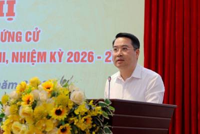 Đồng chí Nguyễn Tuấn Anh, Chủ tịch UBND tỉnh Lào Cai, Chủ tịch Hội đồng bầu cử tỉnh Lào Cai. Ảnh: Tuấn Anh-TTXVN