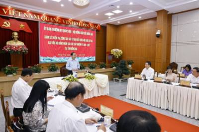 Chủ tịch Quốc hội Trần Thanh Mẫn phát biểu. Ảnh: Doãn Tấn - TTXVN