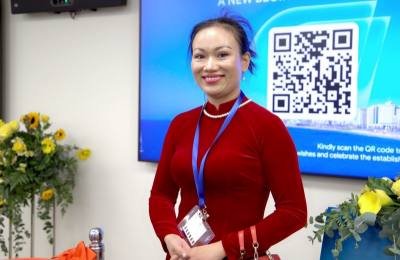 Chị Nguyễn Thị Thúy, một người Việt đang sinh sống và làm việc tại Ramat Gan (Israel). Ảnh: Thanh Bình - PV TTXVN tại Israel