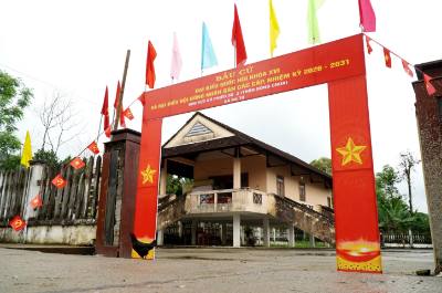 Khu vực bỏ phiếu số 2, thôn Đồng Chùa, xã Ba Tơ (Quảng Ngãi). Ảnh: Lê Phước Ngọc - TTXVN
