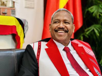 Đại sứ Timor Leste tại Việt Nam João Pereira trả lời phỏng vấn của phóng viên TTXVN. Ảnh: Việt Đức - TTXVN 